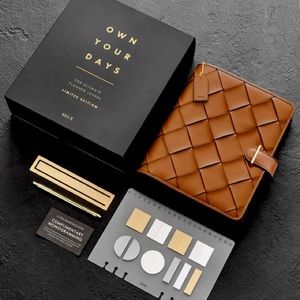 COPY - ISO Kikki K Acorn Leather Woven Planner from Planner Lovers Gift Set